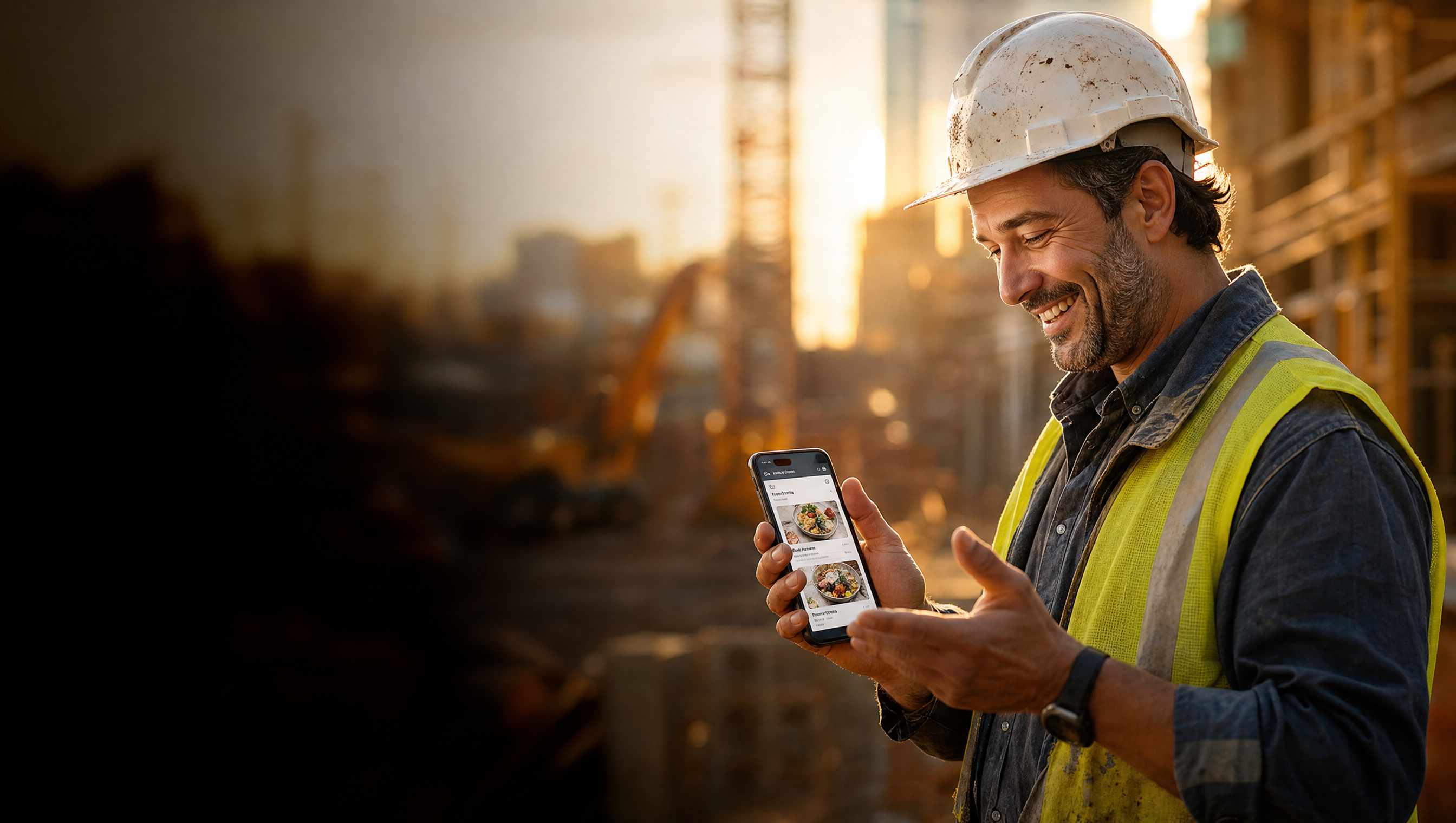 Site manager asking questions on a job site